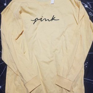 VS PINK Campus Long Sleeved Crew Neck Tee.